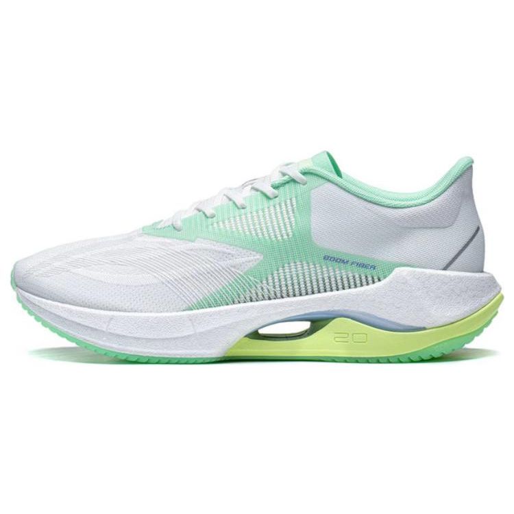 Li-Ning Super Lightweight 20 Versatile Shock Absorbing Non-Slip Wear-Resistant Low-Top Running Shoes Women Sneaker White Green ARBT002-9