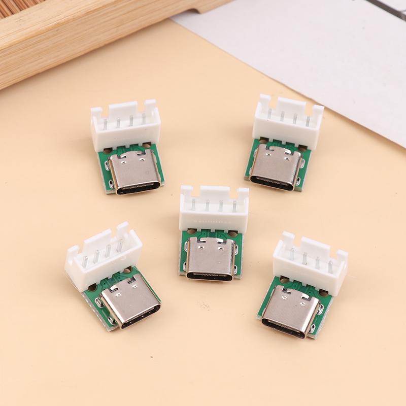 5 шт. USB-адаптерная плата Typec16P на 2,54-мм штыревой терминал, улучшенная версия с отверстиями для крепления