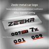 Для Zeekr 001 007 009 7X Черненый Значок Автомобиля Задний Логотип Спортивные Модифицированные Буквы Декорация Кузова Модификация Аксессуары