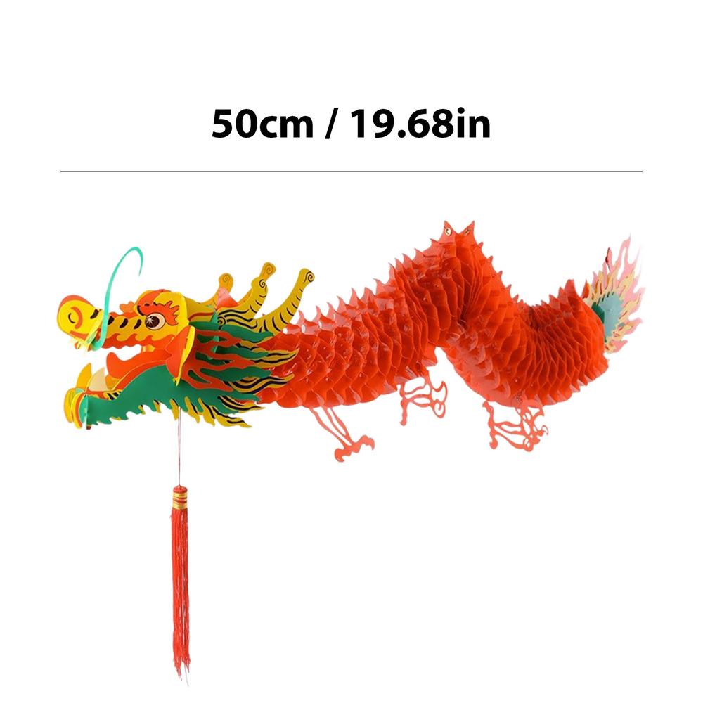 2024 год Дракона Гирлянда Яркая 3D Эстетическая Весенняя Фестивальная Гирлянда Дракона Креативные китайские бумажные фонарики Дракон