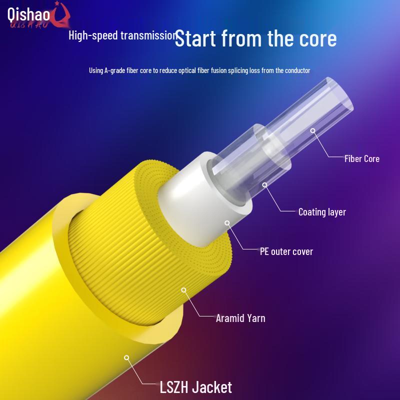 Telecom-Grade Single-Mode Fiber Optic Patch Cable