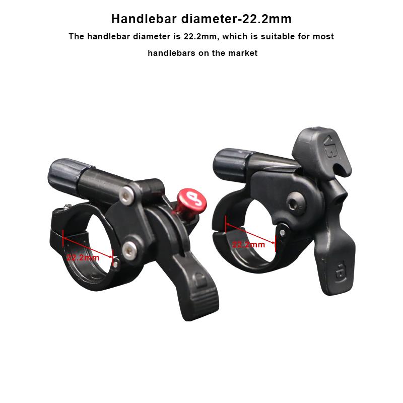 Рычаг дистанционного управления вилкой велосипеда с кабелем, кнопка блокировки из алюминиевого сплава, проводной контроллер для передней вилки горного велосипеда