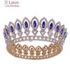 Кристалл Королева Тиара Корона Свадебный Свадебный Наряд Диадема Для Невесты Тиары И Короны Головной Убор Женщин Украшения Для Волос Аксессуары