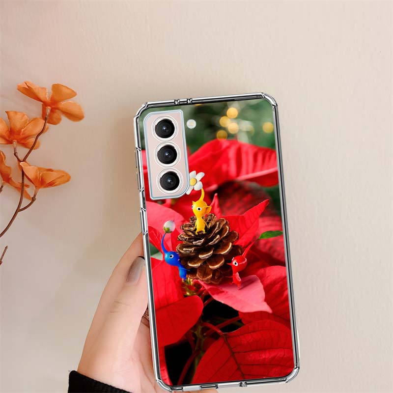 Game Pikmin 4 Phone Case For Samsung S24 FE Galaxy S22 S25 Ultra S25 Edge S21 S23 FE S20 S10 Plus Cover Shell Coque Clear Silico