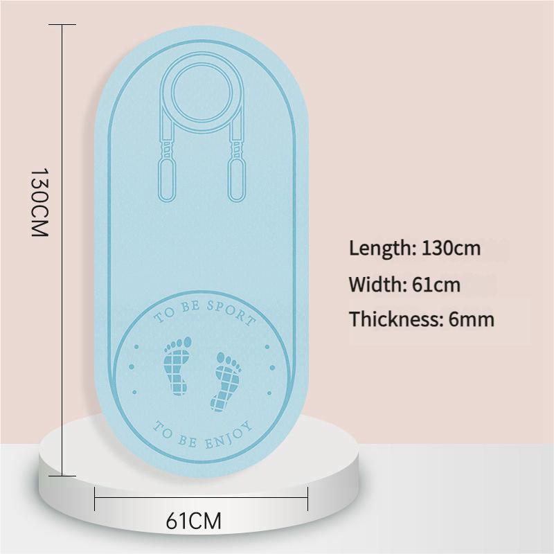 Очень толстый коврик для скакалки из ТПЭ для занятий фитнесом в помещении, нескользящий бесшумный коврик для упражнений с амортизацией для защиты пола домашнего спортзала
