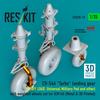Reskit 1/35 scale CH-54A Tarhe Landing Gear (Parked, Fully Loaded) (for ICM) Plastic Model Kit Parts RSKU35-0076 (Airplane)