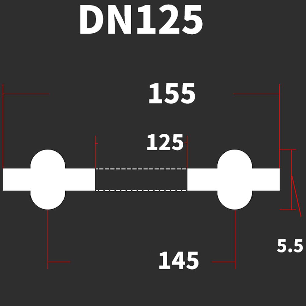 DN10-DN200 Стандарт DIN 3/4" 1.5" 2" -8" Тройной зажим EPDM Санитарная уплотнительная прокладка Лента для домашнего пивоварения