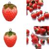 Искусственная клубника кулон прекрасный фрукт в форме шарма для ручной работы ювелирные изделия изготовление принадлежностей брелок аксессуары