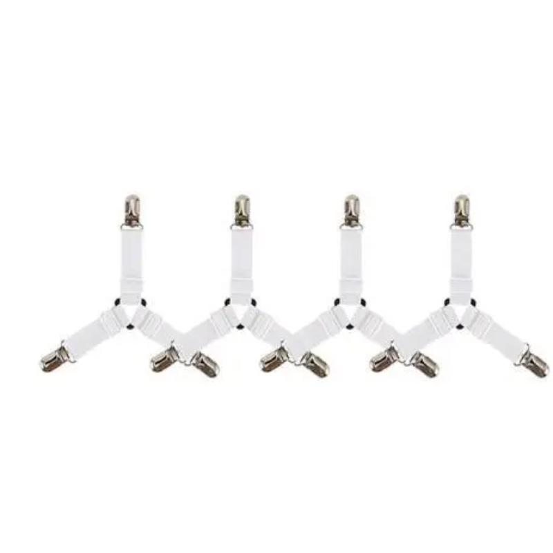 4 шт. держатели для простыней, гаджеты для органайзера простыней, зажимы для чехла матраса для дома, эластичные ремни, регулируемые зажимы