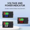 DC 8~30V LED Display Voltage And Power Indicator For Lithium Battery/Acid Battery/Lithium Iron Battery Dual USB/Type-C Interface