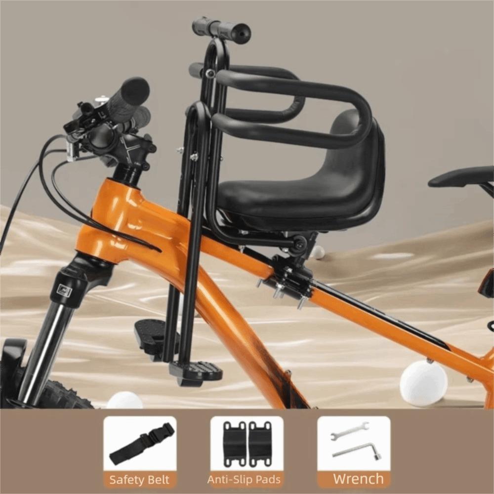 Front Mounted Bike Child Seat Full Surround Safety Mountain Bike Child Seat Folding Bike Use