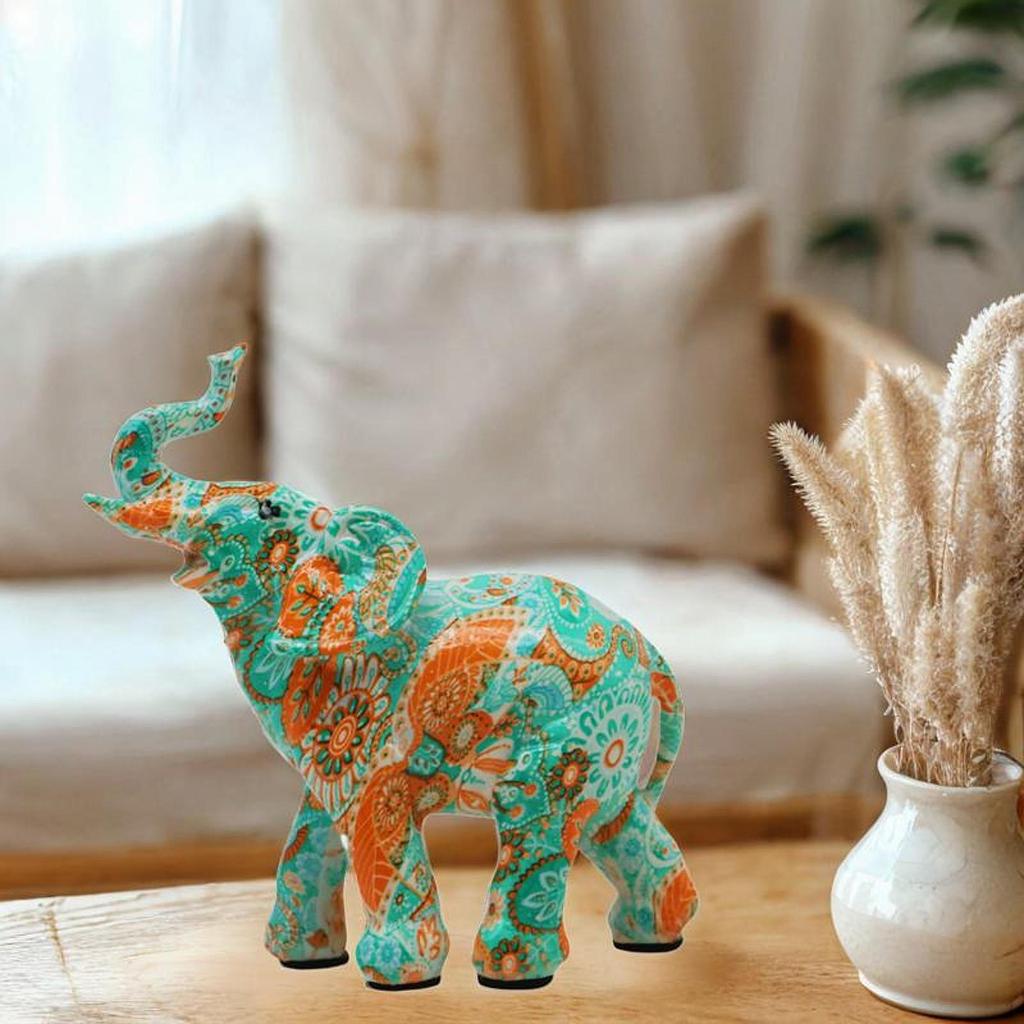 Фигурка слона, скульптура животного, художественные промыслы, настольный орнамент, декоративная статуя для центральной части