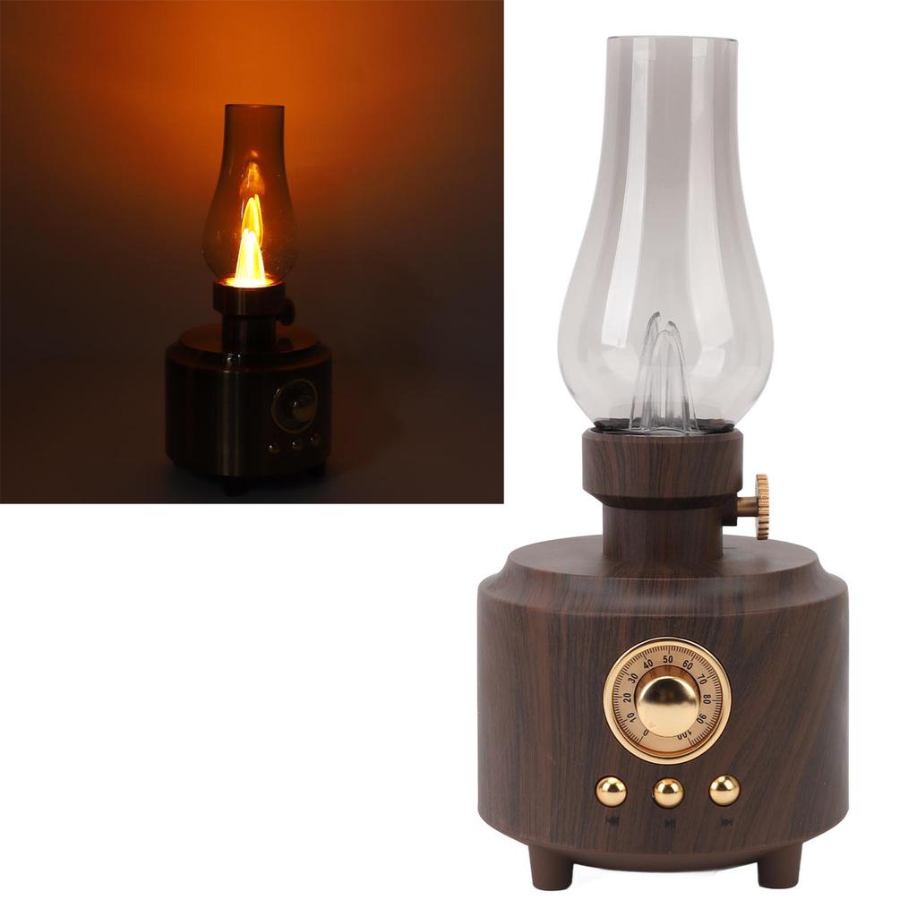 Speaker Vintage Table Lamp Support USB Memory Card Input Wireless Speaker for Bedroom Bar