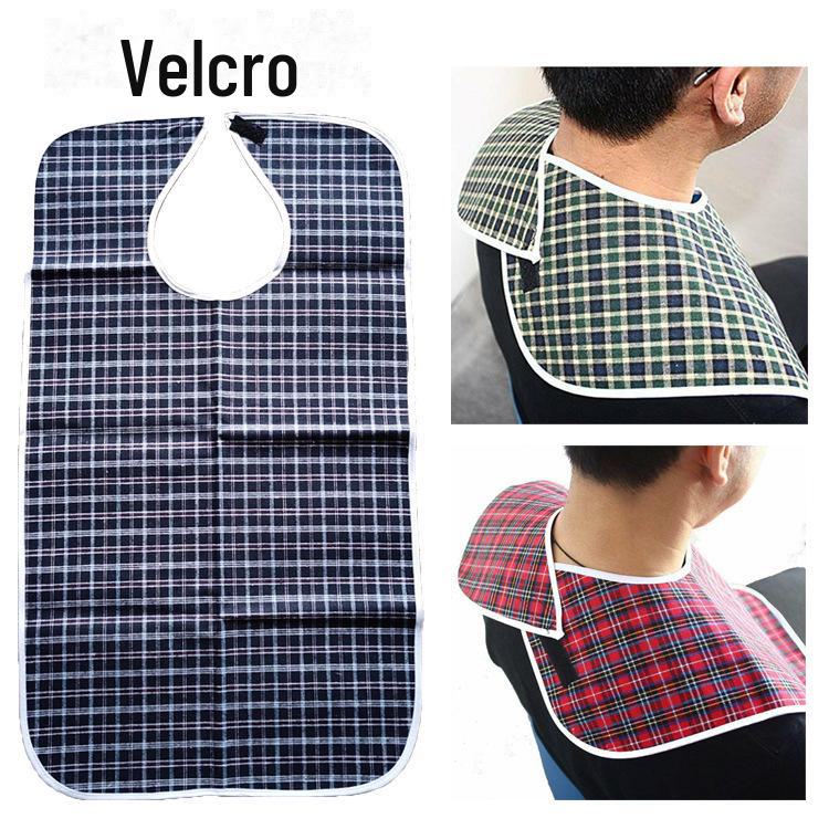 Водонепроницаемый клетчатый нагрудник для взрослых - герметичный, очень большой, устойчивый к пятнам, для столовой для пожилых людей