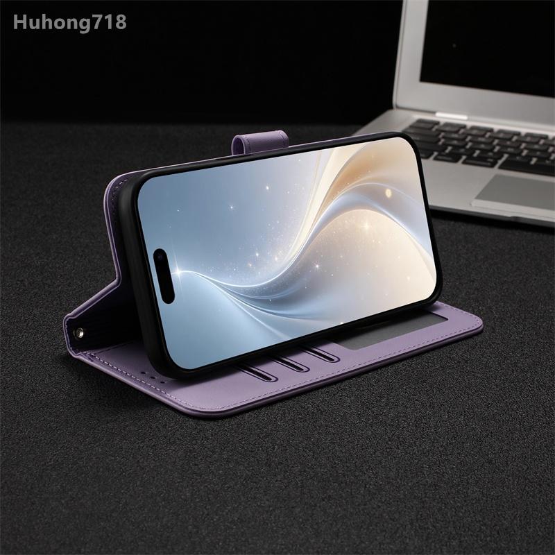 For Vivo Y5S Y15 Y16 Y17 Y17S Y27 Y36 Y56 Y75 Y76 4G 5G Case Flip Leather Wallet Shockproof Cover Card Slot Wireless Charging Compatible