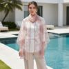 Breathable Sheer Shawl Lightweight Mesh Stole Neck Wrap Floral Headwrap  Daily Outfit