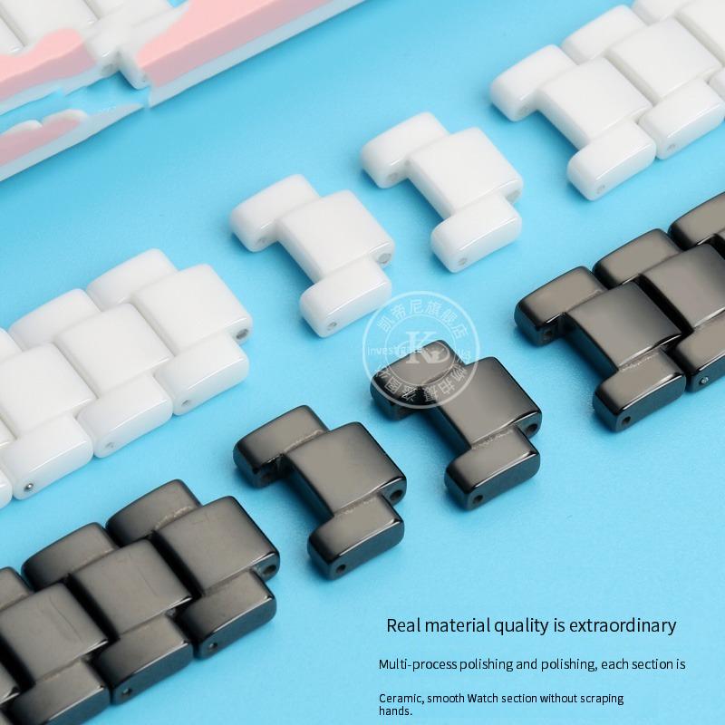 Классический высококачественный керамический ремешок для часов GC MK, модный керамический браслет с насечками для Folli Follie 20*11 мм 18*10 мм 16*8 мм