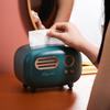 Retro Radio Model Tissue Box Desktop Paper Holder Vintage Dispenser Storage Napkin Case Organizer Ornament Craft Multi-function