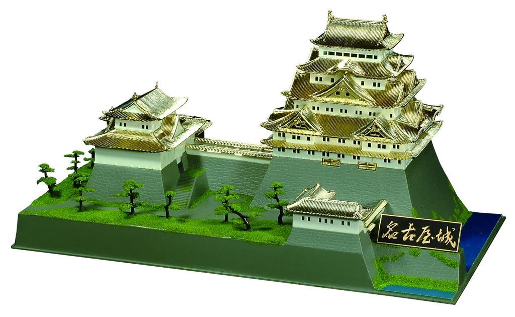 Doyusha 1/350 Japan's Famous Castles Deluxe Gold Nagoya Castle Plastic Model DG-3