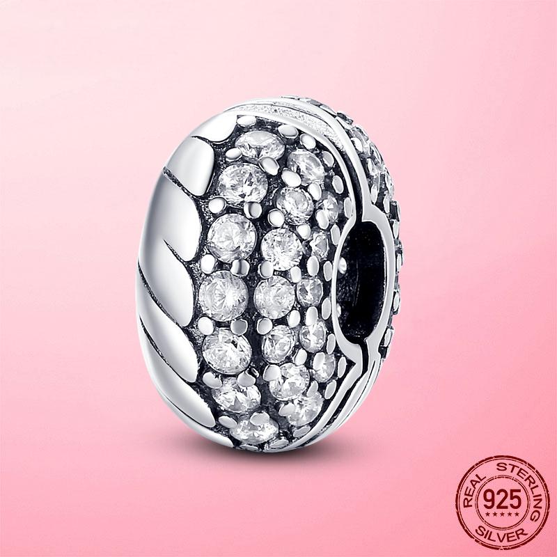 Застежка-зажим, цепочка-зажим из серебра 925 пробы, подвески-звездочки, бусины-стопоры, оригинальный браслет dora, оригинальные украшения своими руками