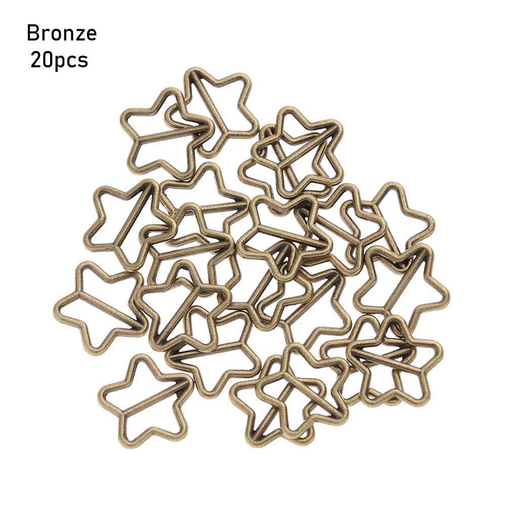 4 colors Stuffed Toys Tri-glide Star Buckle Doll Bags Accessories Belt Buttons Diy Dolls Buckles