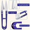 4pcs Blue Sewing Seam Ripper Set with Thread Cutter, Handle Needlework Tool and Scissors - Essential DIY Sewing Craft Tools