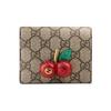 GUCCI GG Card Case Wallet Cherries In GG (Unisex) Wallets 476050 K9GXT 8694