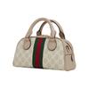 Gucci Мини-сумка Boston Ophidia с принтом GG Supreme и полосой Web 724606-FABEX-9642