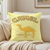 Luxury Vintage Brand CCamelES Cushion Cover Linen Pillowcase Soft  for Sofa Bed Home Room Decor