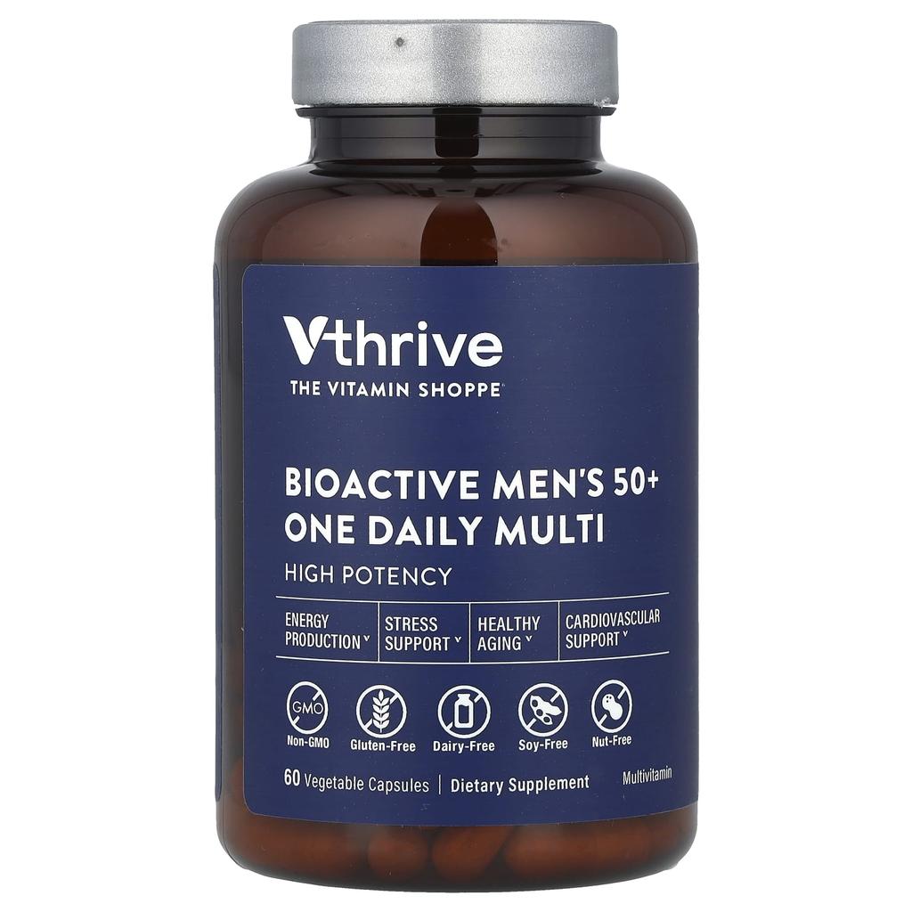 BioActive Men's 50+ One Daily Multi, 60 Veggie Capsules