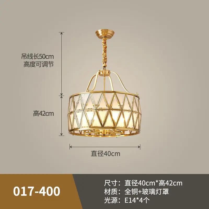 Chandelier European villa light in the bedroom entrance door headlight corridor gazebo lamp porch balcony lamp study lamp