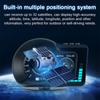 Автомобильный HUD-дисплей, цифровой GPS-спидометр, двойной системный дисплей со скоростью/часами/об/мин/водой и маслом