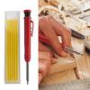 Твердый плотницкий карандаш 2,8 мм, встроенная точилка, устойчивый к царапинам графитовый карандаш для ручного управления, деревообрабатывающий разметочный карандаш для строительства