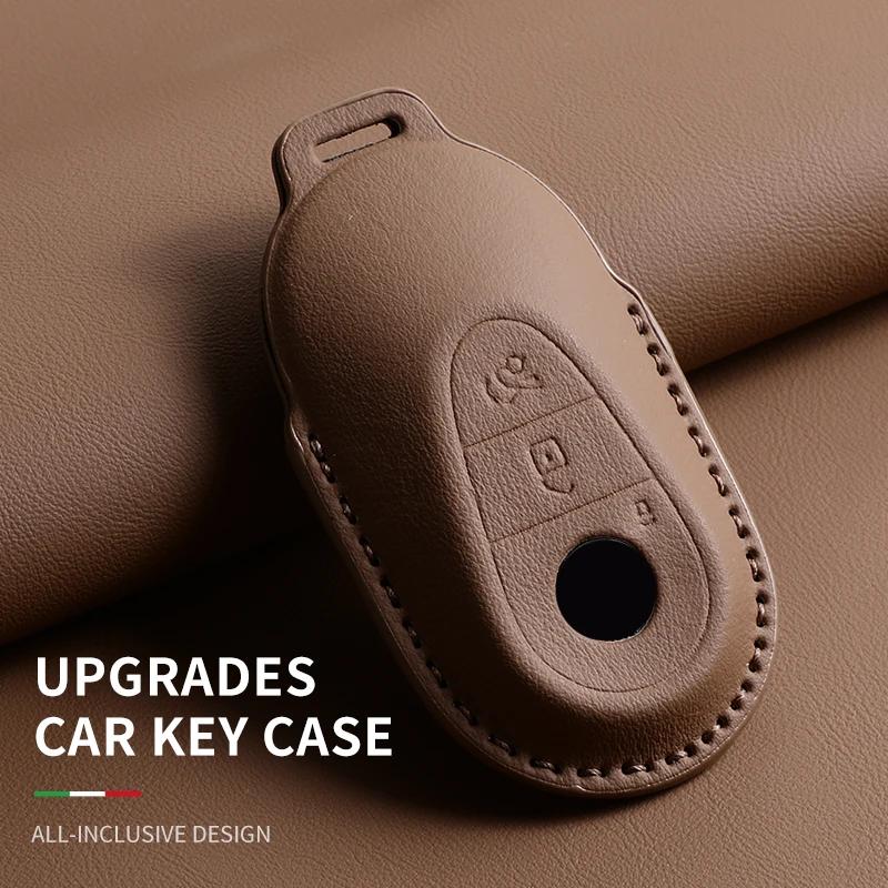 "Full Flip Leather Car Remote Key Case Cover for Mercedes Benz A C E S G Class GLC CLE CLA GLB GLS GLA W177 W205 W213 W222 X167" AX1