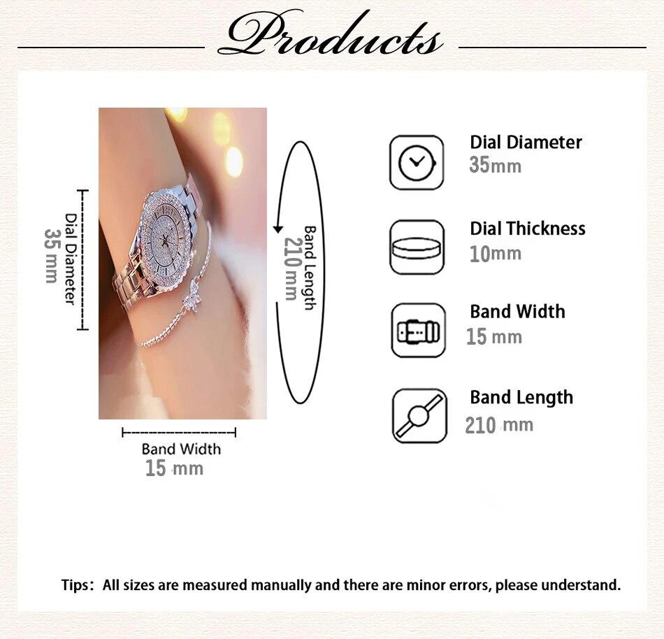 Новый женский кварцевый браслет для часов из стали