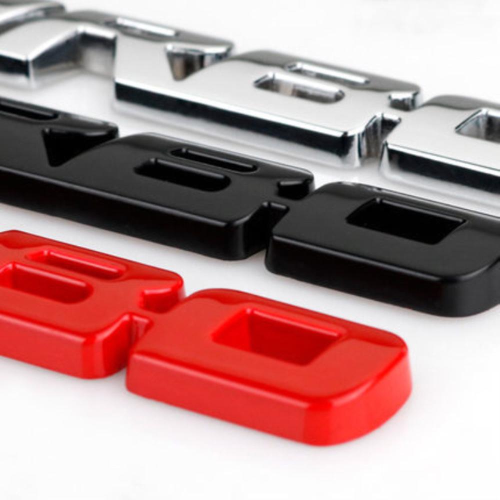 9,7*1,1 см Стайлинг автомобиля, турбонаддув, загрузка, повышение, 3D металл, хром, цинковый сплав, 3D эмблема, значок, наклейка, автоаксессуар