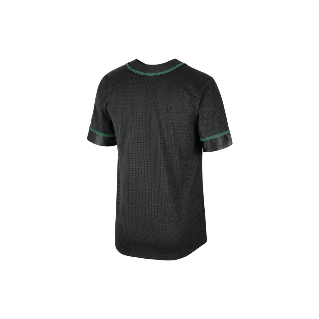 Jordan Рубашка НБА с короткими рукавами с круглым вырезом и кнопками с цветными блоками, мужские топы, черные DN9828-010