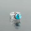 Natural Blue Copper Turquoise Gemstone Handmade 925 Sterling Silver Jewelry Ring RR-11-37