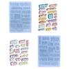 DIY Filler Japanese Word Parts Silicone Epoxy Mold DIY Keychain Cuisine Crafting Mold for Valentines Gift