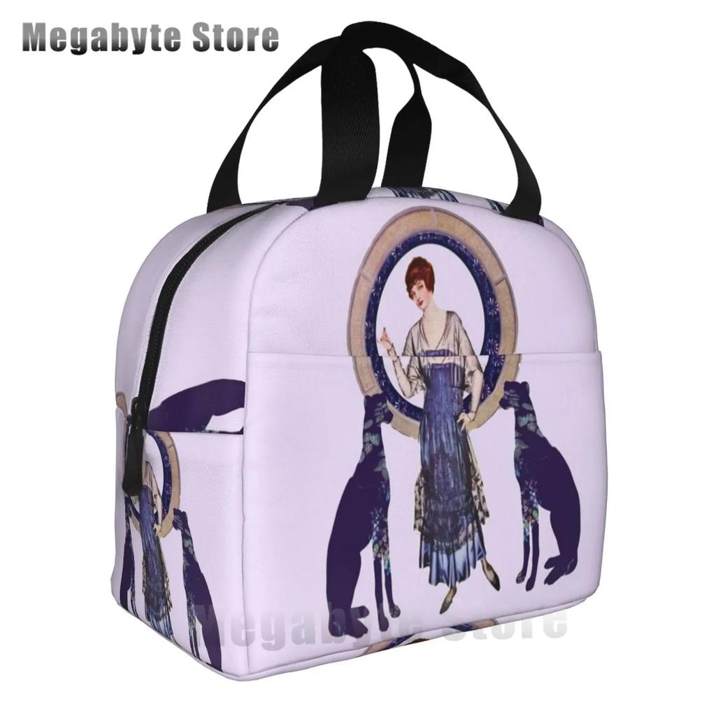 Садовая борзая собака Грейхаунд сумка для обеда холодильник изолированный ланч-бокс для школьников уиппет борзая собака портативные сумки для пикника