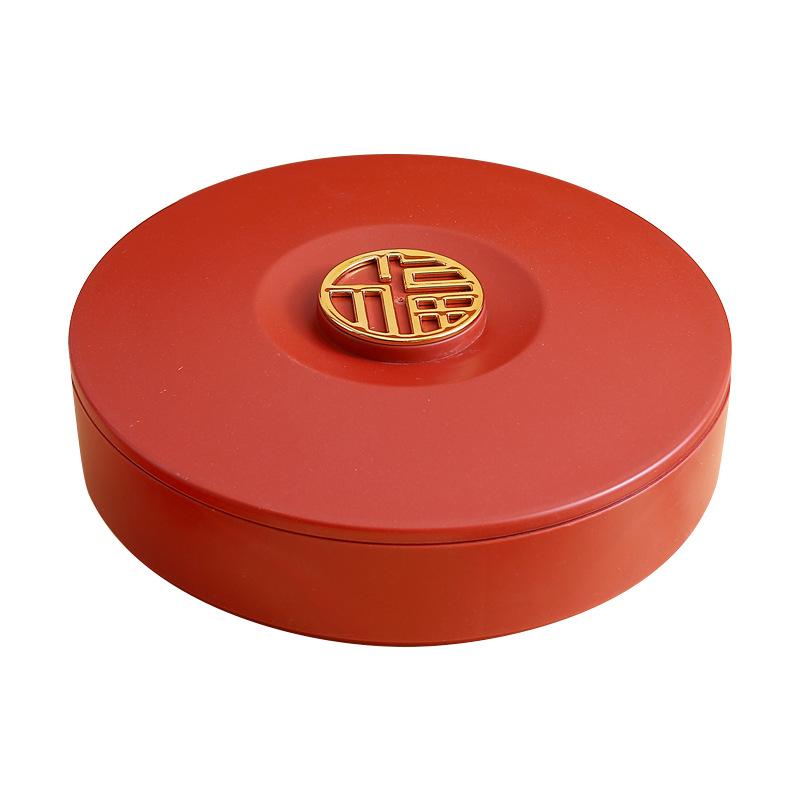 Креативная праздничная фруктовая тарелка с крышкой, коробка для хранения сухофруктов, тарелка для конфет в стиле легкой роскоши, бытовая гостиная, чайный столик, коробка для фруктов с семенами дыни