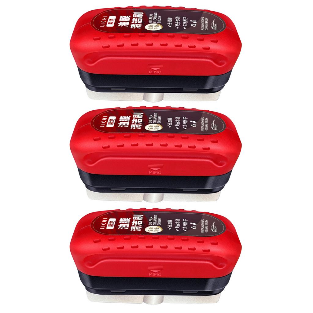 3 шт. Улучшенная щетка для удаления масляной пленки со стекла автомобиля, портативная, против дождя, для очистки от запотевания, щетка для стекла, полировка автомобильного стекла, автодетейлинг