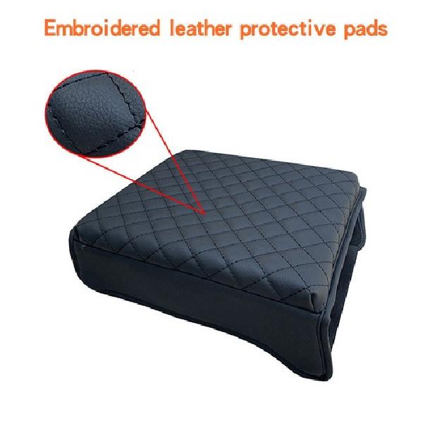For Ford F150 2015- Black Leather Central Armrest Cushion Cover Pad Case