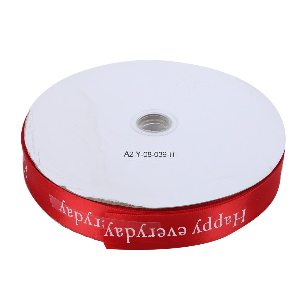 Printing Satin Ribbon Personalized Christmas Xmas Ribbons for Holiday Gifts DecorationsRed