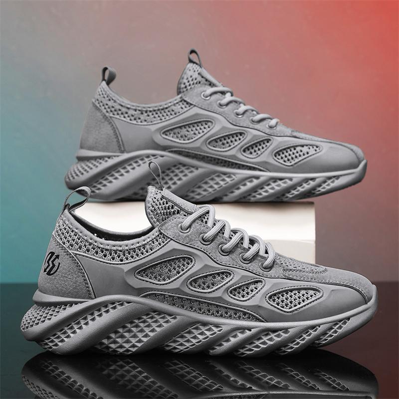 Men'S Water Shoes Outdoor Anti Slip Quick Drying Waterproof Shoes Summer Mesh Breath Lace Up Sneakers Sandals For Man Platform