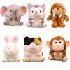 Plush Panda Rabbit Hamster Penguin Plush Toy Stuffed Simulation Animal Soft Doll Pig Plush Toy Ball Birthday Christmas Gifts