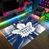 Toronto Maple Leafs Design Crystal Velvet Carpet Cozy Non?Slip Printed Rug For Bedroom Living Room Entrance