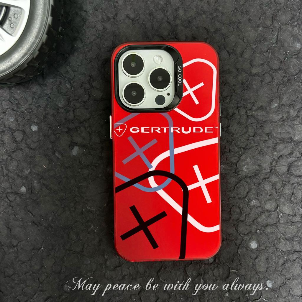 Модный дизайнерский чехол для телефона из поликарбоната для iPhone 7 8 XR XS 11 12 13 14 Mini 15 16 Plus Pro Max - Чехол Gertrude со стильными корпусами