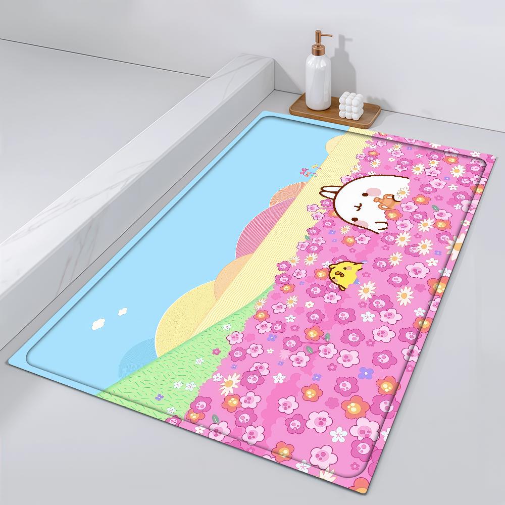 Прикроватный коврик для входа Kawaii M-Molang Ванная Комната Пол Украшение Милый Мультяшный Коридор Придверный коврик Ковер Гостиная Балкон