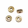 40шт Бусины-разделители Бусины Цвет Античное Золото Цинковый Сплав 6X3мм